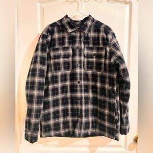 Rugged Elements Flannel Utility Outdoor Puffer Shirt Style Jacket